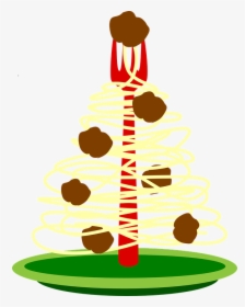 Food, Plate, Spaghetti, Tree, Christmas, Holiday, Fork - Spaghetti Christmas Tree, HD Png Download, Free Download