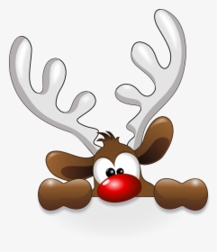 Funny Reindeer - Christmas Clipart Free, HD Png Download, Free Download