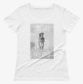 Live Like Someone Left The Gate Open Women"s White - Dalmatian, HD Png Download, Free Download