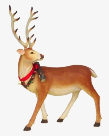 #colorful #christmas #deer #reindeer #antlers - Reindeer Statue, HD Png Download, Free Download