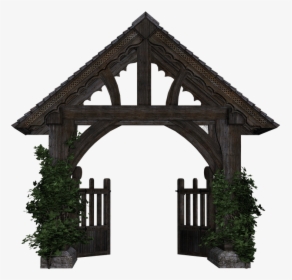 Goal, Garden Gate, Wooden Gate, Passage, Isolated - Gerbang Png, Transparent Png, Free Download