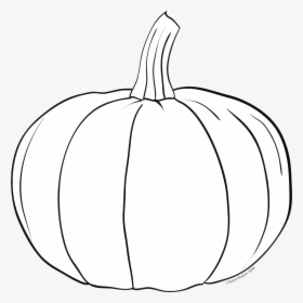 Pumpkin Halloween Clipart Black And White Clipartme - Coloring Page Cartoon Pumpkin, HD Png Download, Free Download