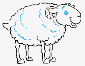 How To Draw A Sheep Really Easy Drawing Tutorial - Drawing, HD Png Download, Free Download