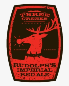 Three Creeks Rudolph"s Imperial Red Ale Label - Fivepine Porter - Three Creeks Brewing Co., HD Png Download, Free Download