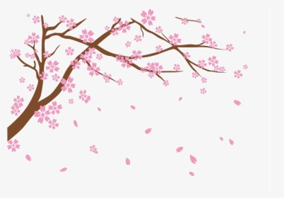 Transparent Cherry Blossom Png Transparent - Falling Cherry Blossoms Png, Png Download, Free Download