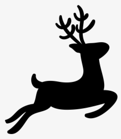 Clip Art Collection Of Free Download - Reindeer Black And White Png, Transparent Png, Free Download