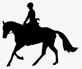 Horse And Rider Silhouette Png, Transparent Png, Free Download