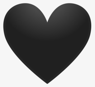 Black Heart Icon - Emoji Corazon Negro Png, Transparent Png, Free Download