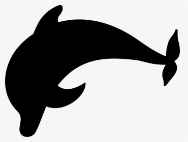 Dolphin Silhouette Icons Png - Dolphin Clipart Black, Transparent Png, Free Download
