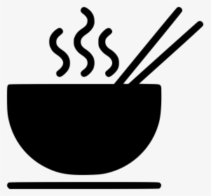 Bowls Png Free - Noodles Bowl Black And White, Transparent Png, Free Download