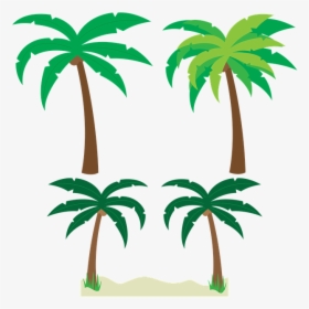 Palm Tree Vector Png , Transparent Cartoons - Tropical Palm Trees Clipart, Png Download, Free Download