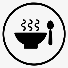 Drink Healthy Hot Soup Bowl Spoon - Icon Bowl Spoon, HD Png Download, Free Download