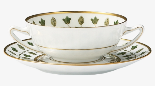Matignon Green Cream Soup Bowl & Saucer - Cup, HD Png Download, Free Download