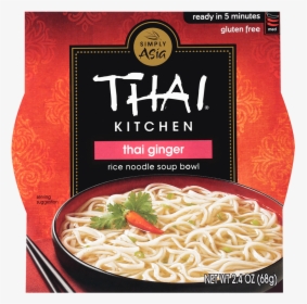 Thai Ginger Rice Noodle Soup Bowl - Thai Kitchen Noodle Bowl, HD Png Download, Free Download