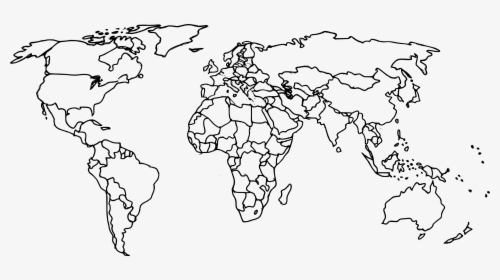 Map Of The World Countries Blank, HD Png Download, Free Download