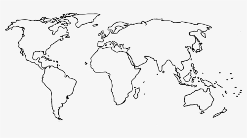 High Resolution World Map Outline Pdf, HD Png Download, Free Download
