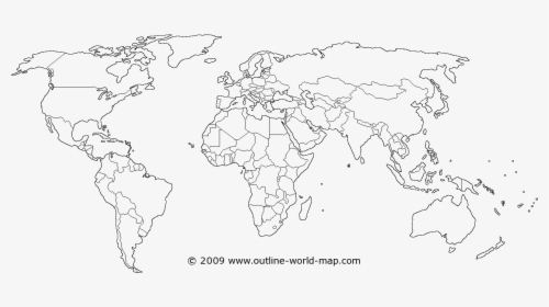 Outline World Map Countries Free Printable Pdf