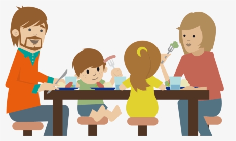 Make Parenting Fun And Rewarding With Love And Logic - Family Eating Dinner Clipart, HD Png Download, Free Download