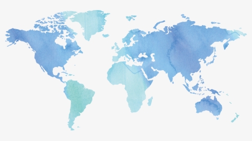 World Map Transparent Image - World Map Watercolor Png, Png Download, Free Download