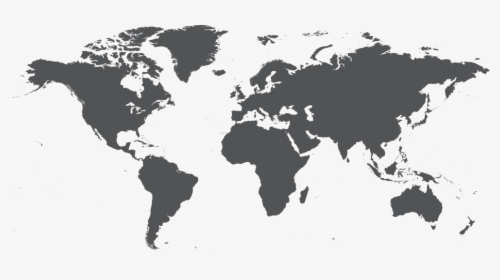 World Map Grey Png, Transparent Png, Free Download
