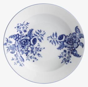 Mottahedeh Emmeline Rim Soup Bowl - Blue And White Porcelain, HD Png Download, Free Download
