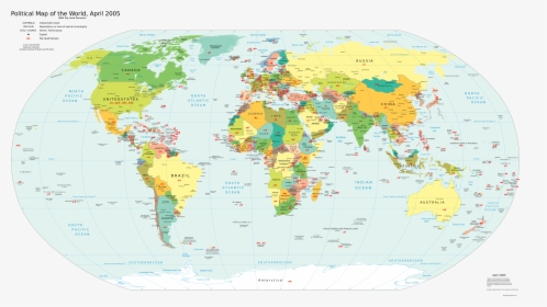 World Tld Map - Map Of World With Scale, HD Png Download, Free Download