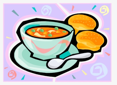 Soup Clipart Vegetable Soup - Chili And Cornbread Clipart, HD Png Download, Free Download