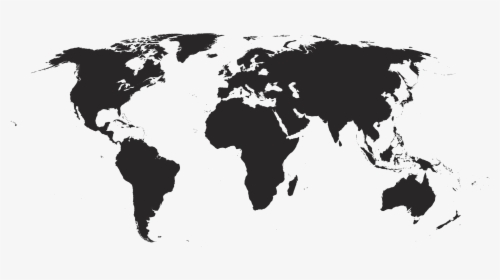 World Map Black And White Png World Map Black And White Png Images, Free Transparent World Map Black And  White Download - Kindpng