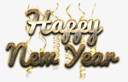 Happy New Year Word Art Free Png Image - Happy New Year Png, Transparent Png, Free Download