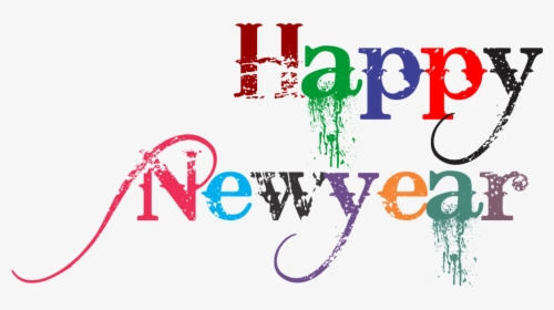 Happy New Year 2018 Clip Art - New Year Png Text, Transparent Png, Free Download