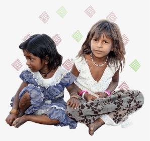 Indian Girls - Indian People Sitting Png, Transparent Png, Free Download