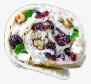 Chicken Cranberry Pecan Salad Wraps, HD Png Download, Free Download