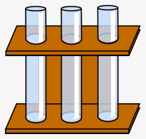 Science, Diagram, Drawing, Cartoon, Empty, Chemistry - 3 Test Tubes In A Rack, HD Png Download, Free Download