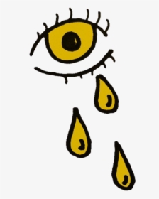 Eye Crying Crybaby Ftestickers Freetoedit - Transparent Yellow Aesthetic Png, Png Download, Free Download