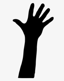 Praying Hands Silhouette Clip Art - Hand Silhouette Png, Transparent Png, Free Download