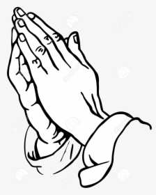 Praying Hands Namaste Clipart Collection Of Free Silhouette - Praying Hands Tattoo Drawing, HD Png Download, Free Download