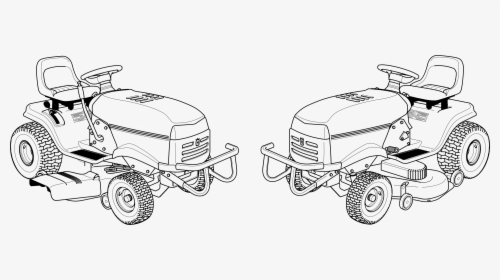 John Deere Riding Lawn Mower Repair Manual - John Deere Lawn Mower Drawing, HD Png Download, Free Download
