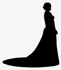 Dress Ball Gown Evening Gown Clip Art - Woman In Gown Silhouette, HD Png Download, Free Download