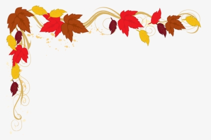 Fall Clipart Divider - Autumn Leaves Border Png, Transparent Png, Free Download