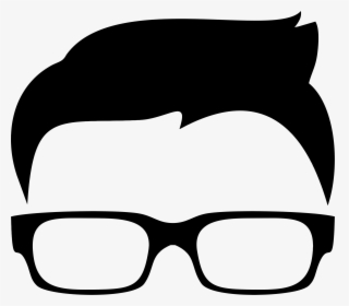 Big Glasses Cliparts - Guy With Glasses Clipart, HD Png Download, Free Download