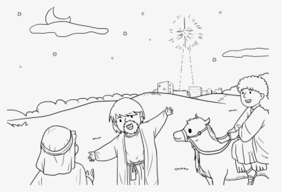 Bible, Storying, Ccx, Tan Chen Chen, Magi, Wise Men - Line Art, HD Png Download, Free Download