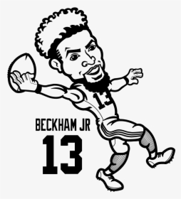 Odell Beckham Jr Coloring Sheets 5 By Michael - Odell Beckham Coloring Sheets, HD Png Download, Free Download