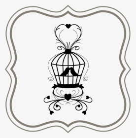 Love Birds In Frame Clip Arts - We Dont Want Wedding Gifts, HD Png Download, Free Download