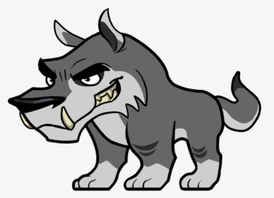 Baby Wolf Mascot - Angry Wolf Cartoon Png, Transparent Png, Free Download