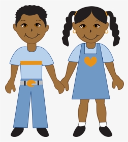 Twins Clipart African American Baby - African American Girl Clipart, HD Png Download, Free Download