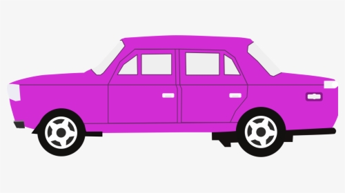 Pink,van,compact Car - Big Car Clipart, HD Png Download, Free Download