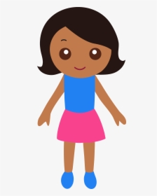 Free Black Girl Clipart - Transparent Background Cartoon Girl Png, Png Download, Free Download