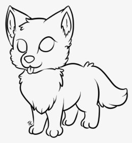 Drawing Werewolf Baby Transparent Png Clipart Free - Easy Wolf Coloring Sheet, Png Download, Free Download
