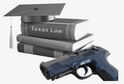 Transparent Gun To Head Png - Graduation Toga And Cap With Books, Png Download, Free Download