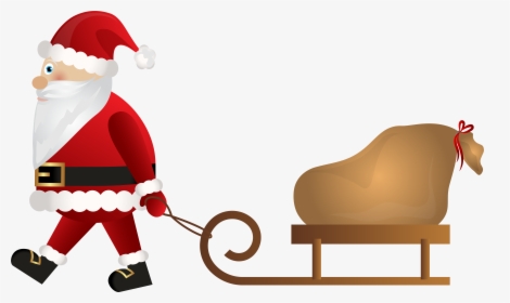 Transparent Mrs Claus Png - Santa Claus Sleigh Clip Art, Png Download, Free Download